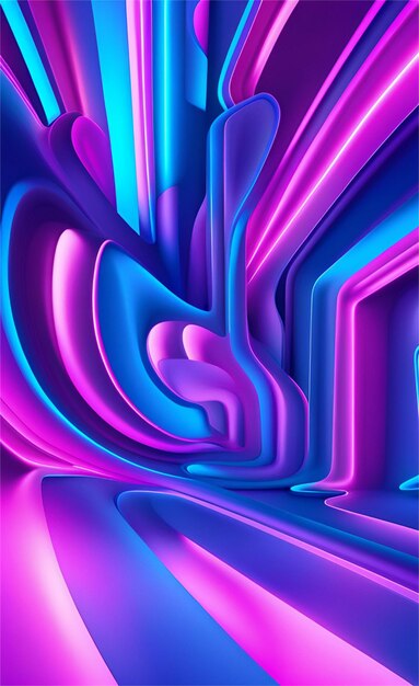 Glowing blue and pink abstract background