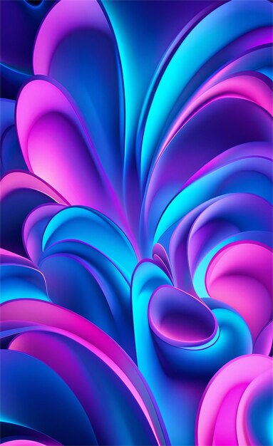 Glowing blue and pink abstract background