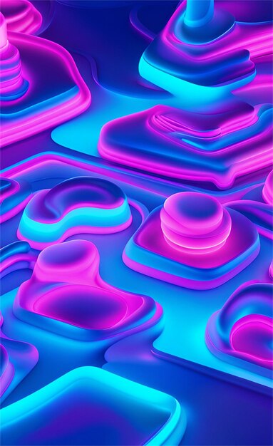 Glowing blue and pink abstract background