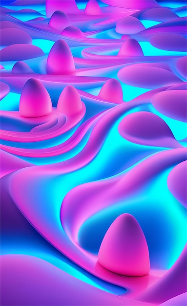 Glowing blue and pink abstract background