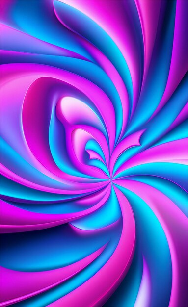 Glowing Blue And Pink Abstract Background