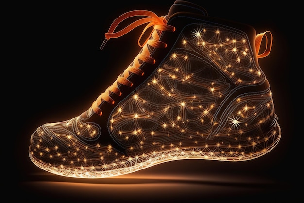 Glowing creative fashion shoe