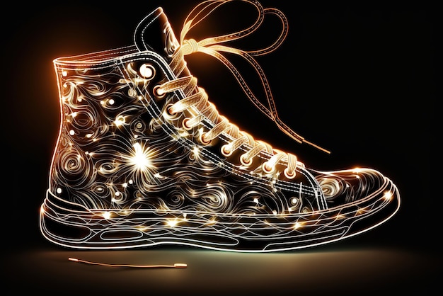 Glowing creative fashion shoe