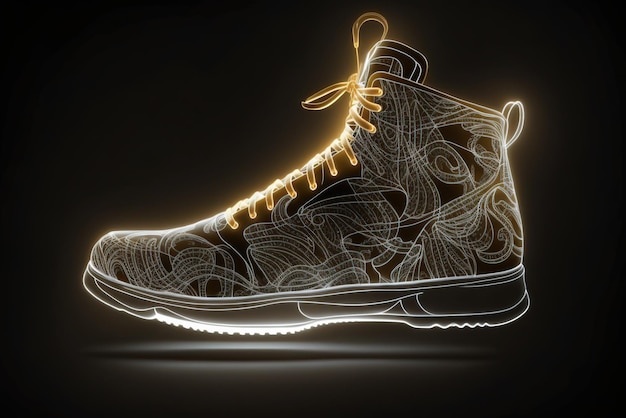 Glowing creative fashion shoe