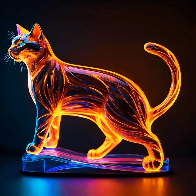 Glowing In the Dark of Cat