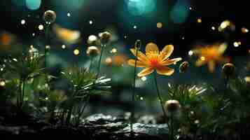 Photo glowing flowers most amazing and trending hd wallpaper