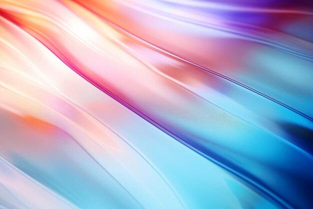 Photo glowing glass symphony vibrant vertical line pattern on a hazy background