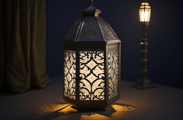 glowing Islamic lantern