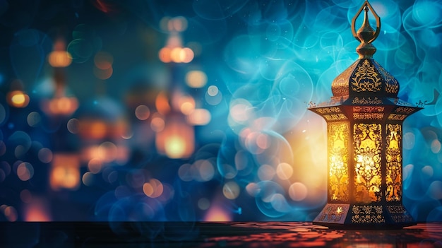 A Glowing Lantern Eid ul Adha Mubarak