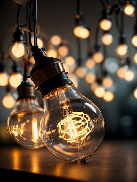 Glowing Light Bulb Filament Bright Ideas