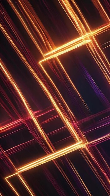 Glowing light lines geometric background