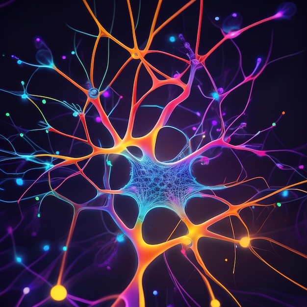 Glowing neuronal network