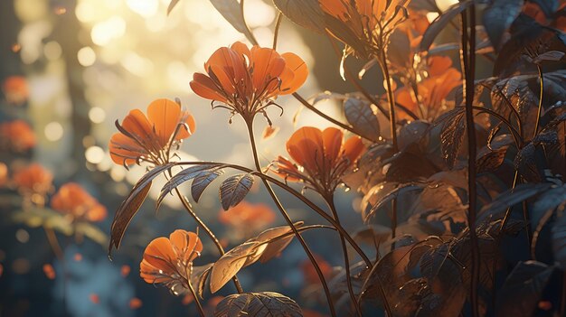 Glowing Petals in Golden Hour