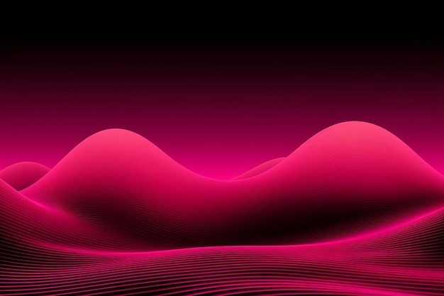 Glowing pink neon frame on a dark background