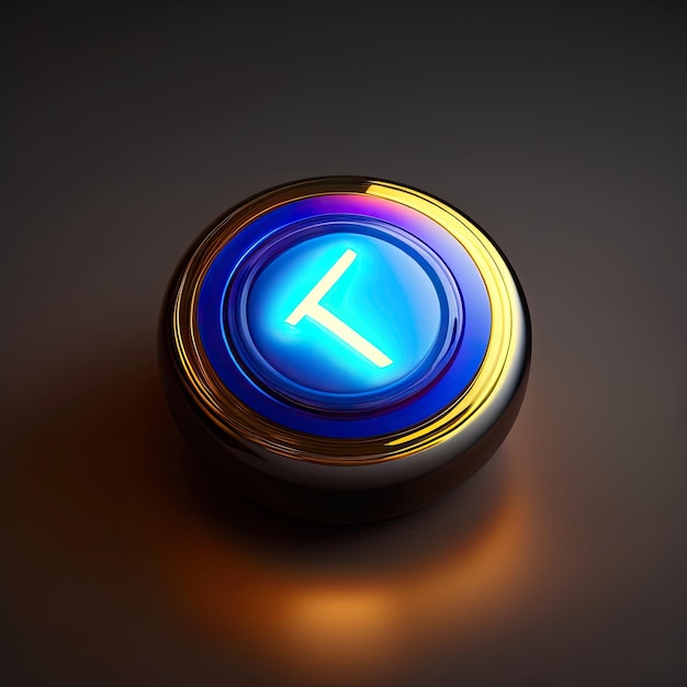 Glowing Power Button