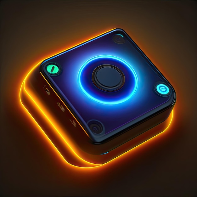 Glowing Power Button