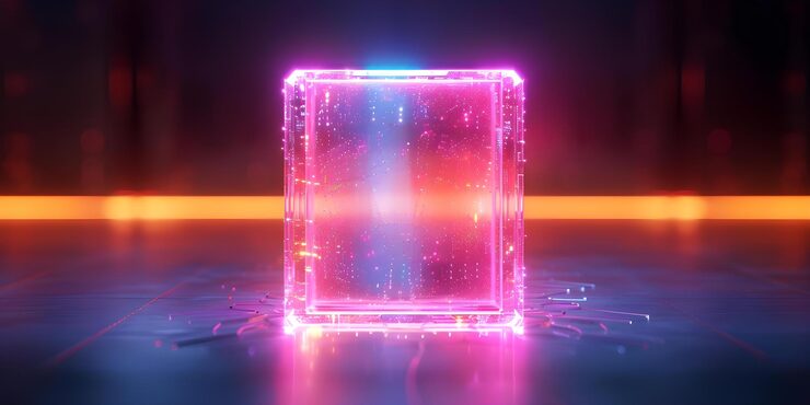 Photo 빛나는 큐: 양자 컴퓨터의 디지털 아트 표현 39s 계산 능력 개념 양자 컴퓨팅 디지털 아트 복잡성 이론 큐 시레이션 계산 능력이