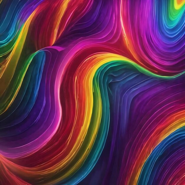 Glowing rainbow color abstract background
