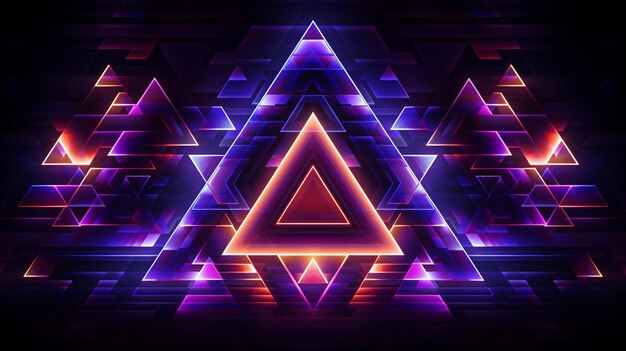 Glowing Shapes Background