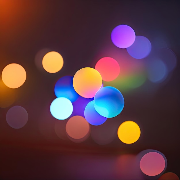 Glowing smooth bokeh light