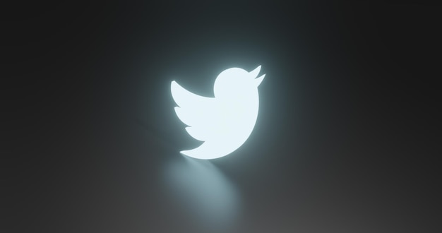 Glowing Twitter image with glow