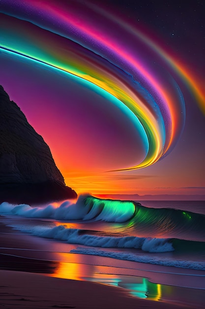 Glowing waves