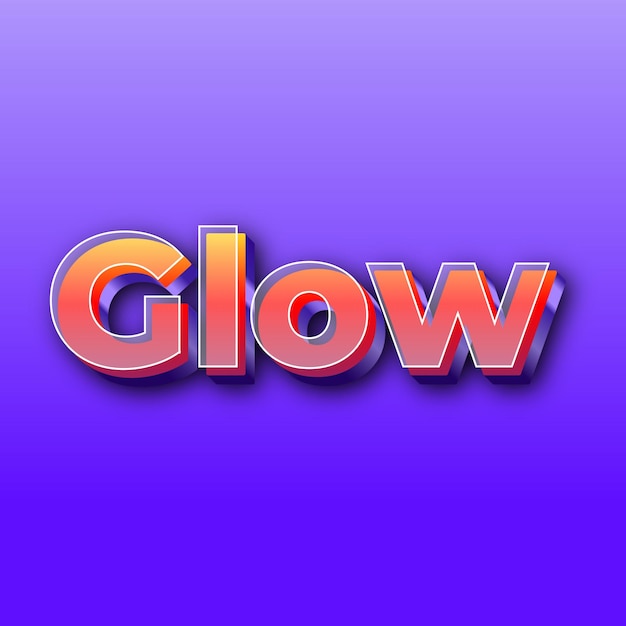 GlowText 効果 JPG グラデーション紫色の背景カード写真