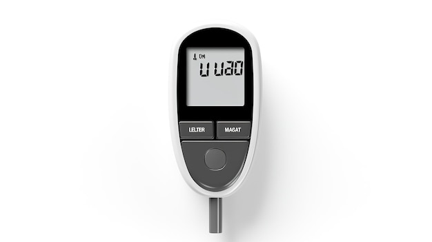 Glucometer a full body shot of single