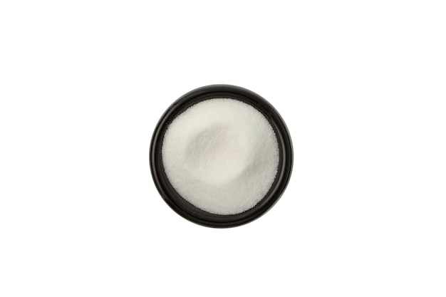 Photo glucono deltalactone gdl gluconolactone white powder food additive e575 often used in feta cheese