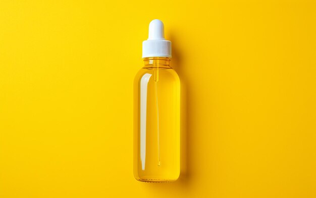 Glue bottle resting on yellow