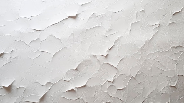 Foto papera bianca incollata con consistenza incollata al tavolo bianco lacerazione casuale rilievo moderato