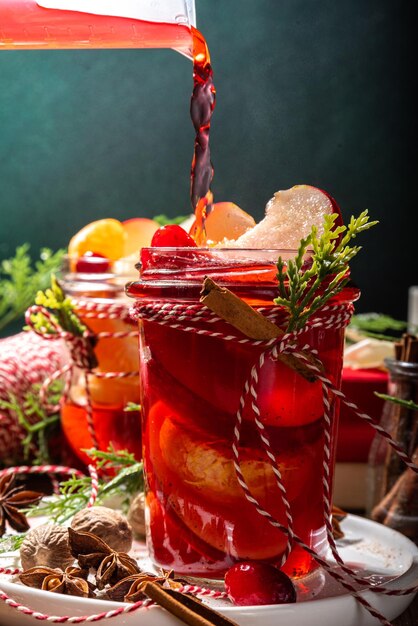 Glühwein fruitige grog cocktail