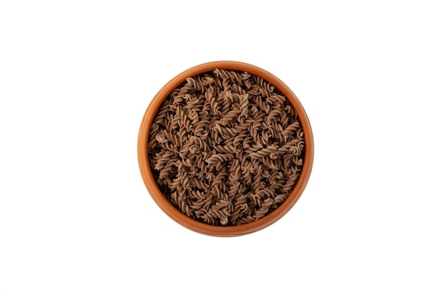 Фото Безглютеновые макароны из льна сырые фузилли из льняной муки pasta di lino продукты с низким гликемическим индексом