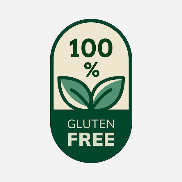 Gluten free logo template food branding editable design