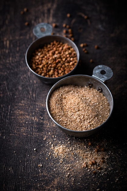 Glutenvrije gezonde biologische boekweetenmeel