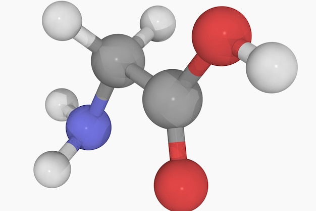 Photo glycine molecule