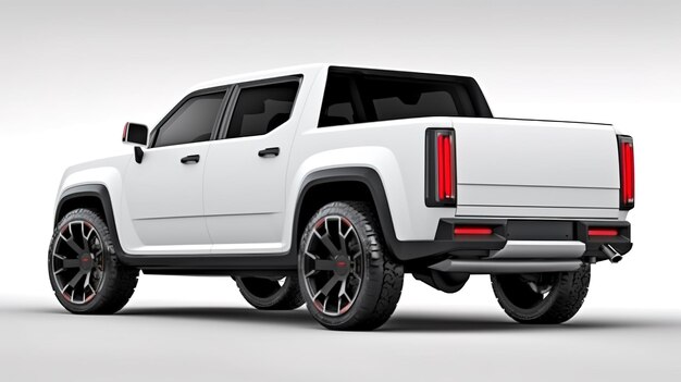 Foto mockup della vista posteriore del gmc typhoon