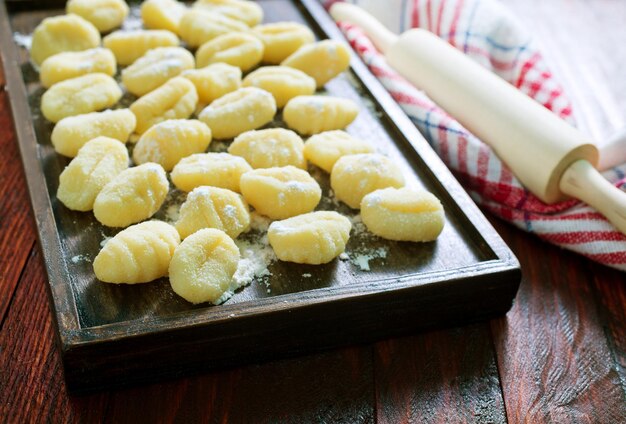 Gnocchi van rauwe aardappelen