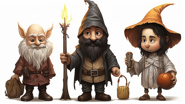 Gnome vector HD 8K wallpaper Stock Photographic Image