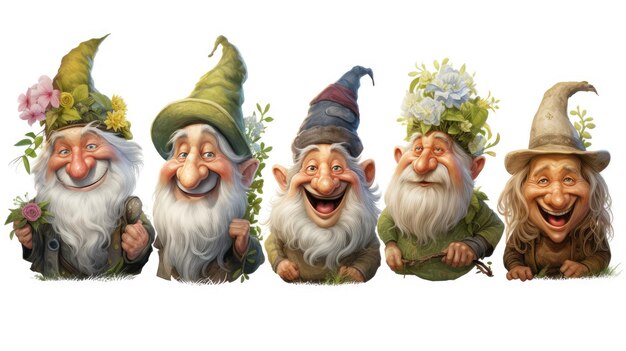 gnomes illustration Free Photo HD 8K wallpaper