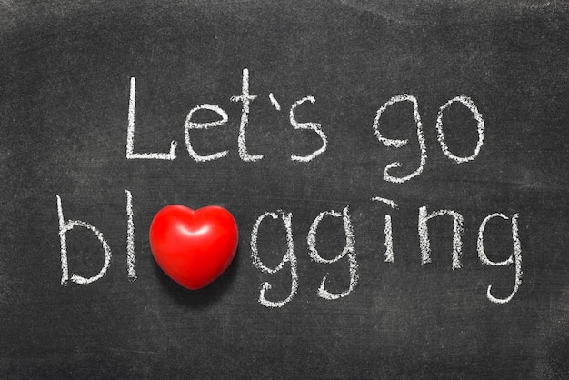 Go blogging