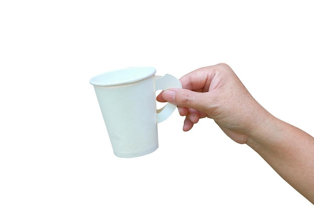 To go paper coffee cups in women's hands