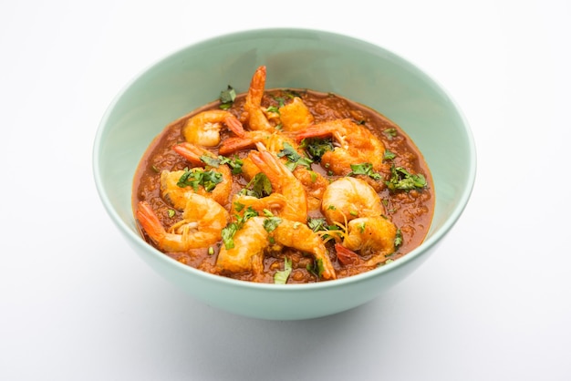 Goan Prawns or Shrimp curry or zinga masala also known as KolambiÃÂ kalwanÃÂ or Tikhle