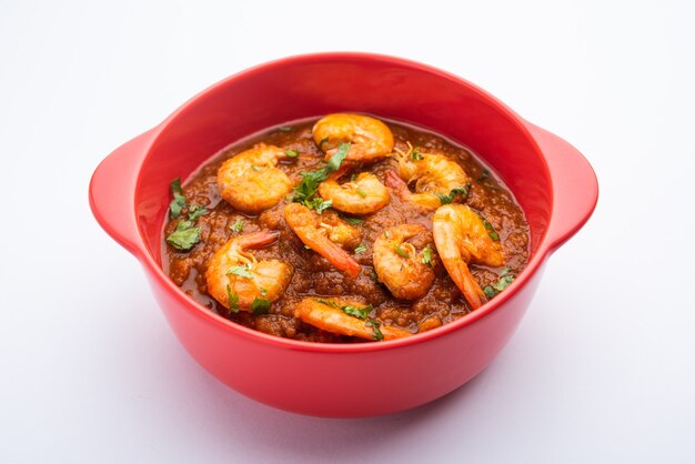 Goan Prawns or Shrimp curry or zinga masala also known as KolambiÃÂ kalwanÃÂ or Tikhle