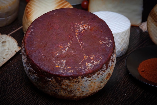 goat cheese with red paprika