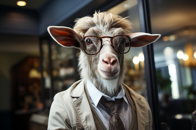 goat dressed up for st patricks day