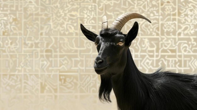 Фон изображения козы для мусульманского праздника Ид аль-Адха