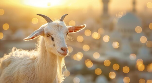 Goat Qurban Eid al adha mubarak festival islamic background