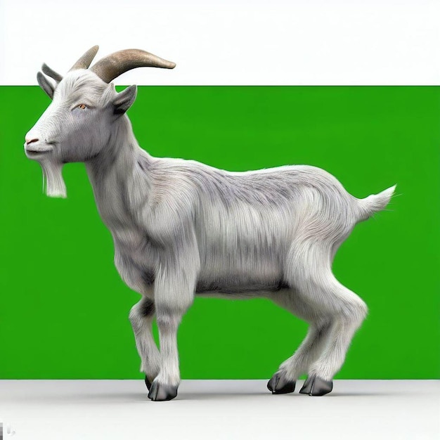 goat ready for eid event occasion muslim sacrifice slaughter 3d render