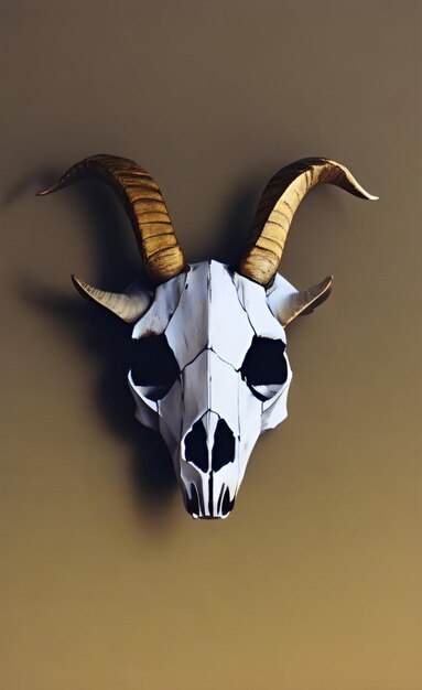 Photo goat skull